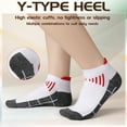 thumbnail image 3 of Bocaoying 6 Pairs Running Ankle Socks for Men Women, Cushioned Low-Cut Athletic Socks, Moisture Wicking Cotton Training Socks, Non-Slip Sport Socks for Walking Hiking Cycling, 3 of 7
