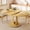 Natrual, variant on Virans 47.2" Round Dining Room Table for 4-6,Dinner table with MDF for Kitchens,Living Rooms,Black