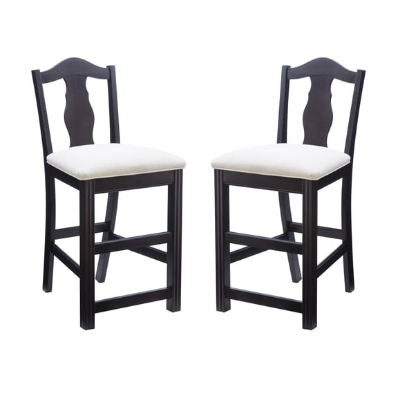 Linon Breland Counter Stool Brown Set Of 2