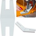 thumbnail image 1 of 2 piezas de ayuda de costura voluminosa máquina de coser prensatelas herramienta de plástico blanco puntada recta pie guía de costura accesorios de costura para máquina de coser, 1 of 4