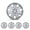 15 inch- Sliver Lacquer, variant on 14 inch Universal Silver Lacquer & Black Lacquer Hubcaps,Wheel Rims Cover,Snap on Car Truck SUV,ABS+PC Material,Set of 4