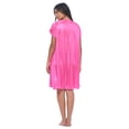 thumbnail image 4 of Casual Nights Nightgown - Women's Short Sleeve Tricot Nightgowns, Flutter Sleeves and Lightweight Silky Fabric, 4 of 5