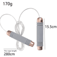 thumbnail image 2 of Cuerda para saltar ponderada con asas de espuma - Entrenamiento y fitness - Para tonificar, apretar y brazos y piernas, 2 of 5