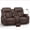 Brown, variant on ScrapeMaster Oversized Loveseat Recliner, with Storage Console, Recliner Chair with USB Ports, 2 Cell Phone Holders, Cup Holder, Loveseat Couch for Living Room