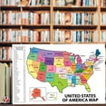 thumbnail image 3 of United States Map - USA Poster, US Educational Map - with State Capital - for Ages Kids to Adults - Home School Office - Printed on 12pt. Glossy Card Stock | Bulk Pack of 10 | 11 x 17 inches, 3 of 5