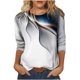 thumbnail image 2 of ICHUANYI Liquidación Blusa clásica de manga larga con cuello redondo y estampado degradado para mujer ICHUANYI WER202308254636, 2 of 5