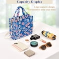 thumbnail image 5 of FORMRS Womens Corduroy Tote Bag Crossbody Shoulder Handbag with Pocket, Blue Daisy, 5 of 7