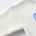 thumbnail image 6 of Gubotare Baby Knit Sweater Toddler Infant Newborn Baby Boy Girl Sweater Knit Crewneck Pullover Sweatshirt Thanksgiving Outfit Size 3 6 Months (White,3-6 Months), 6 of 9