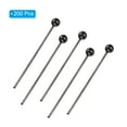 thumbnail image 3 of Uxcell 200Pcs Pines de Cabeza de Bola Negros Mate 18mm Pines de Cabeza de Alambre de 24 Gauge para Fabricación de Joyas de Bricolaje, 3 of 7