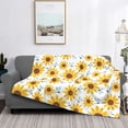 thumbnail image 2 of Rozeui Sunflowers for Flannel Blanket, Soft Fuzzy Plush King Blanket for Winter, Thick and Warm All-Season Bed Throw-40"x30", 2 of 6
