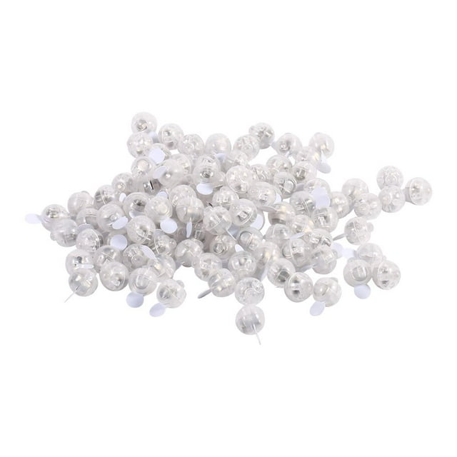 100pcs LED Multicolor Mini Bola Redonda Globo de luz Tiempo de Espera Largo para la decoración de la Boda del Globo de la Linterna de Papel(Blanco) EOTVIA No