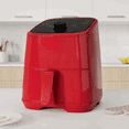 thumbnail image 2 of 2 QT Mini Air Fryer with 4-in-1 Functionality for Air Frying Baking Roasting and Reheating Red, 2 of 6
