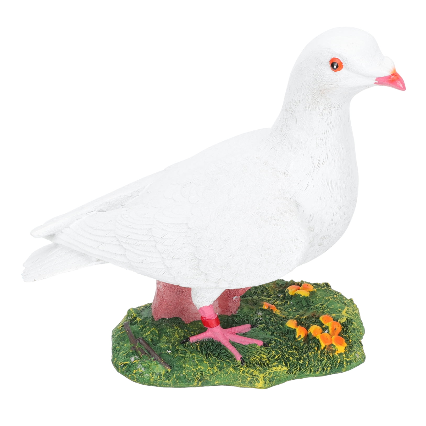 Garden Rabbit Statue Pigeon Decor Simulation Ornament Miniature Bird Sculpture