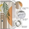 thumbnail image 3 of Small Half Size Stall Shower Curtain with 6 Hooks Shower Stall Curtain 36 x 72 Boho 36 inch Shower Curtain for Bathroom/RV and Camper (Boho), 3 of 6