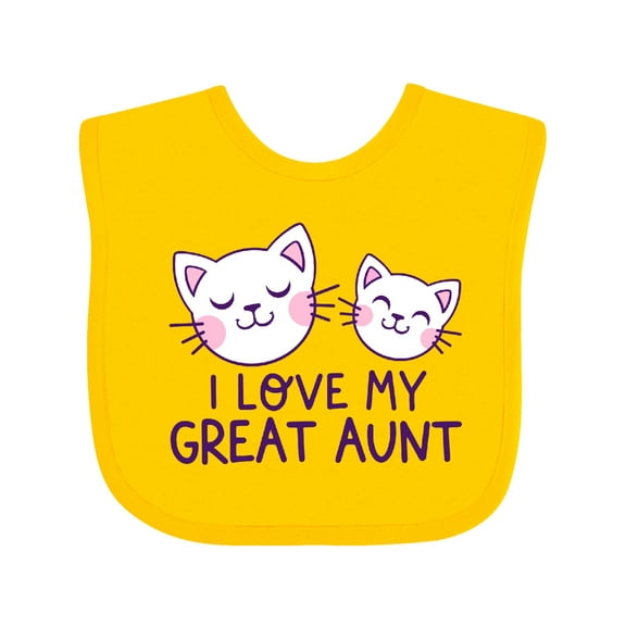 Inktastic I Love My Great Aunt Boys or Girls Baby Bib