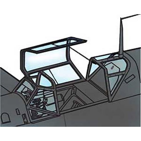 Me Bf 109 E-3 Vacuform Canopy x2 for Hasegawa, Tamiya (1/48 model kit accessory)