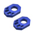 thumbnail image 2 of 2 bloques de eje trasero para de cross, tensor de cadena de rueda trasera, ajustador de aluminio Azul, 2 of 8