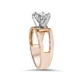 thumbnail image 3 of 1ct Round Solitaire Engagement Ring 14K Rose Gold, 3 of 4