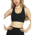 thumbnail image 5 of Matchstick Women's Wirefree Padded Racerback Sports Bra for Yoga Workout Gym Activewear, 5 of 7