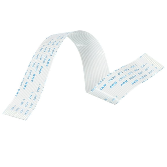 Uxcell Flexible Flat Cable Extension Cables 16 Pins 1.0mm Pitch 200mm A Type for DVD Player 10 Pack