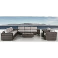 thumbnail image 5 of Living Source International 12-Piece Wicker / Rattan Sectional Set in Espresso, 5 of 5
