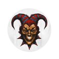 thumbnail image 2 of KDAGR 60 inch Round Beach Towel Blanket Laughing Angry Joker Character Head Face Horror and Crazy Travel Circle Circular Towels Mat Tapestry Beach Throw, 2 of 2