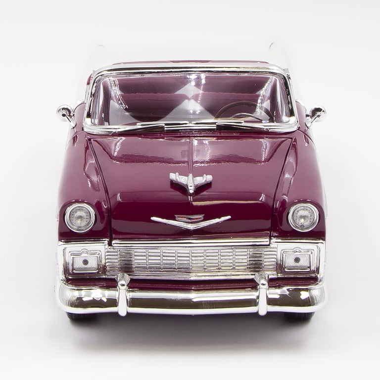 1956 Chevrolet Bel Air Convertible 1:18 Scale Diecast Car, Purple