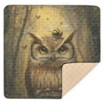 thumbnail image 6 of WOBOGO An Owl with Bumblebee Pattern Baby Playmats Extra Large Waterproof Rollable Activity Pads for Toddlers 50×50inch, 6 of 7