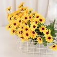 thumbnail image 5 of Sunflower Flowers - Artificial Sunflower Bouquet for Home Office Decor, Summer Wedding Centerpieces, Cemetery Memorial Floral Arrangements, 5 of 5