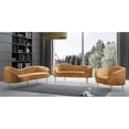 thumbnail image 7 of Meridian Furniture Ritz Saddle Velvet Loveseat, 7 of 7