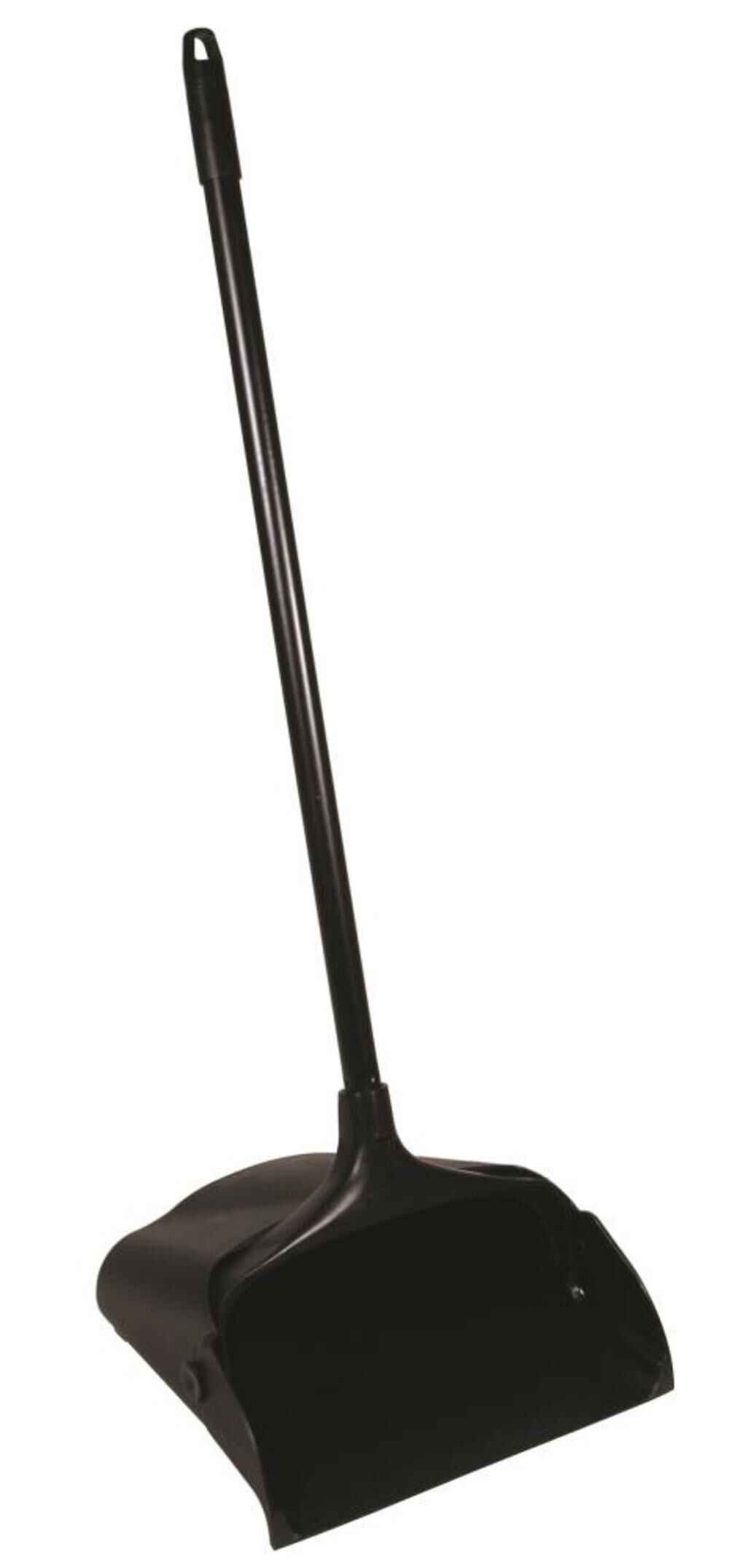 Rubbermaid Commercial Products Executive Series Lobby Pro Upright Dust Pan, Long-Handle, Black, for Professional/Janitorial Cleaners and Debris Collection from Indoor Floors/Hardwoods (FG253100BLA)