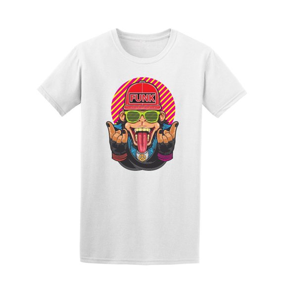 Funny Funk Monkey Tee Men's -Image by Shutterstock