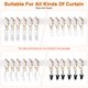 thumbnail image 5 of Uxcell 20-Pack Anillo de Cortina con Ojal 1.5 Pulgadas ID Se Ajusta a Varilla de Cortina de 1/2 Pulgada Anillos de Drapería de Metal Dorado, 5 of 7