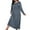 Navy, variant on Fancifize Plus Size Nightgowns for Women Soft Long Sleeve Loose Nightshirt Comfy Crew Neck Polka Dot Lightweight Loungewear Pajamas