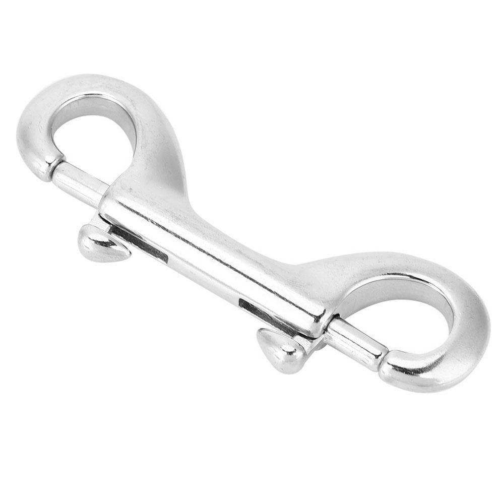 LYUMO Silver Durable Stainless Steel Double Ended Clip Hook Bolt Snap