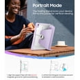 thumbnail image 4 of Fintie Vertical Stand Case for iPad 11th Generation 11-inch (A16, 2025) & iPad 10th Generation 10.9-inch (2022) – Magnetic Multi-Angle Case with Clear Back & Pencil Holder, Purple, 4 of 8