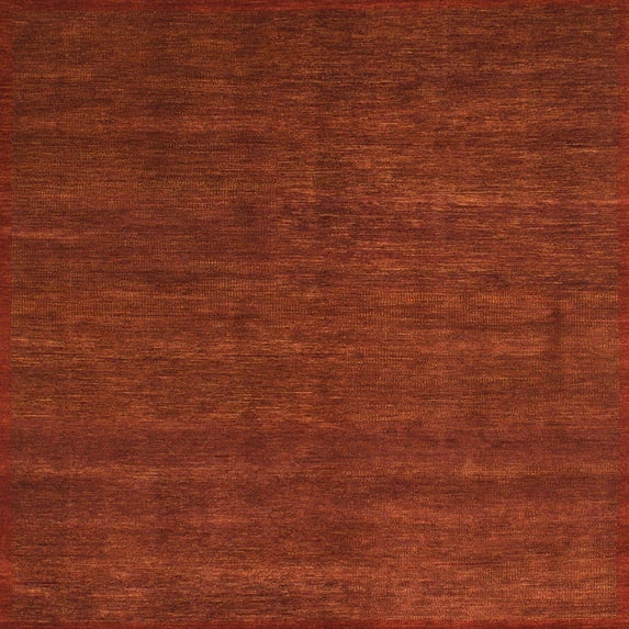 Ahgly Company Indoor Square Abstract Red Abstract Area Rugs, 8' Square