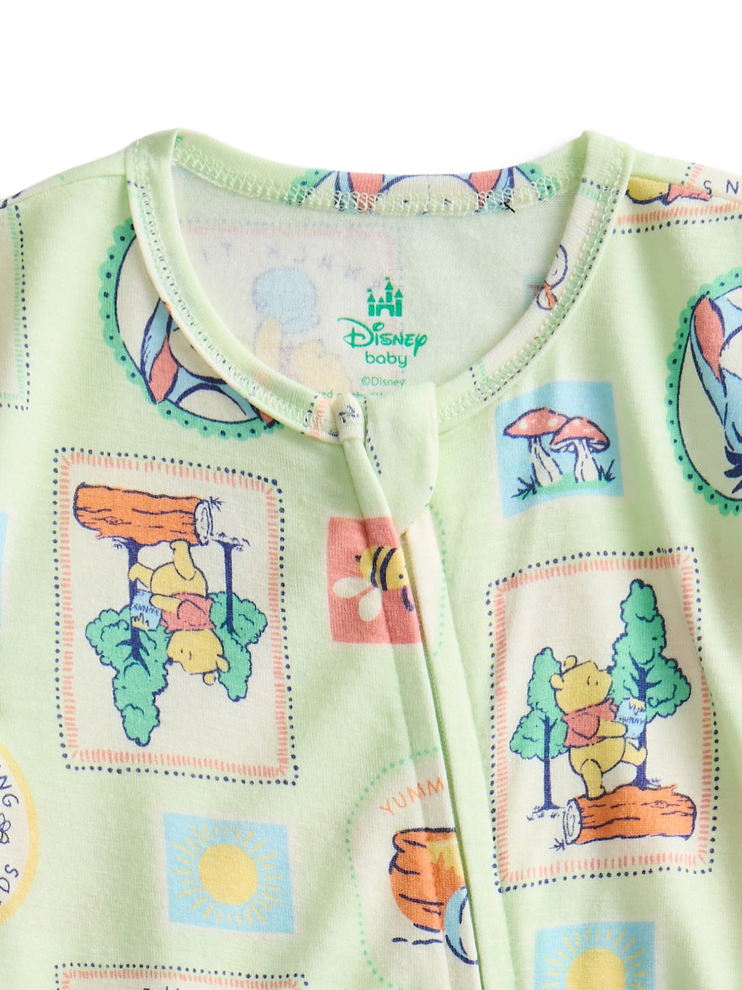 Disney Winnie the Pooh Baby Boys Printed Viscose Romper Shortie, Sizes NB-24M