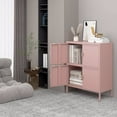 thumbnail image 3 of 4 Door Metal Accent Storage Cabinet for Home Office,School,Garage pink, 3 of 6