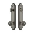 thumbnail image 2 of Grandeur 839843 Arc Solid Brass Tall Plate Single Cylinder Keyed Entry Set - Nickel, 2 of 6