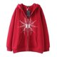 thumbnail image 1 of Dark hip-hop gótico Harajuku Y2k estampado de araña cremallera Sudadera con capucha hombres y mujeres Harajuku chaqueta sudadera, 1 of 5