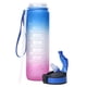 thumbnail image 3 of Irfora Botella de agua de 1000 ml con marcador de tiempo Botella deportiva sin BPA con pajita para oficina, gimnasio, deportes, Camping, ciclismo Irfora Botella deportiva, 3 of 7