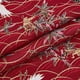 thumbnail image 1 of Tela de algodón estampada con grullas japonesas en rojo oscuro de 1,1 yardas (150 cm x 150 cm), estilo japonés, para patchwork, con diseño bronceado., 1 of 9