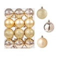 thumbnail image 1 of Christmas Decoration Clearance! Christmas Tree Decorations Christmas Balls 24 Hanging Decorations Christmas Plastic Balls Electroplating Decoration Hanging Decoration Set 24pc 3cm, 1 of 2