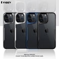 thumbnail image 2 of Funda de teléfono acrílica a prueba de golpes para iPhone 13, 14, 15 Pro Max, 12ProMax, Marco galvanizado, HD, transparente, cubierta de prevención de caídas, 2 of 5