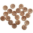 thumbnail image 5 of BUYISI 20 Wooden Buttons In Natural Wood Color Perfect For Clothing And Handmade Items 15Mm, 5 of 5