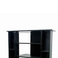 thumbnail image 4 of Wooden TV Stand with 3 Tier Shelving and CD Rack, Black- Saltoro Sherpi, 4 of 5