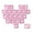 Pink, variant on Ergonomic 21 Key Transparents Cats Shaped Keycaps With Heart Pattern PC Construction For Comfort Typing And Gaming Setups