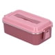 thumbnail image 3 of Contenedor de alimentos de acero inoxidable 304, caja de almuerzo rectangular aislada portátil Bento Box con asa de una sola capa 700 ml, 3 of 14