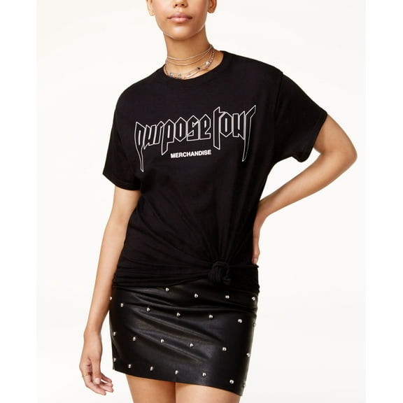 Justin Bieber Purpose Tour Juniors T-Shirt Black XL